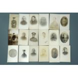 Approximately 40 Great War photographic portrait and similar postcards