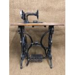 A late 19th Century Pfaff treadle sewing machine