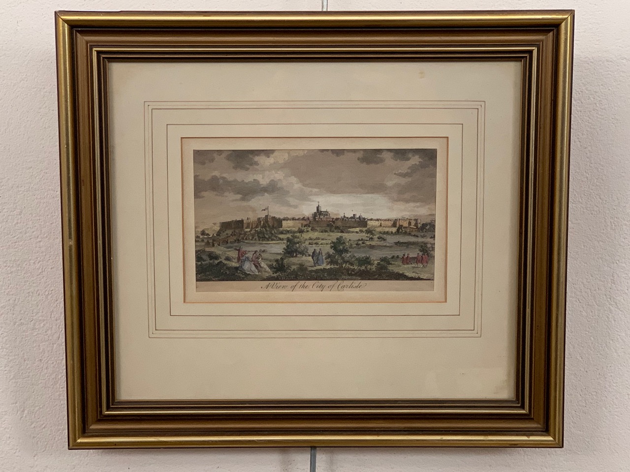 An antique engraving "A View of the City of Carlisle", originally published in The Modern - Image 2 of 2
