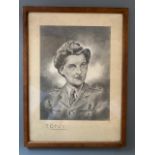 Tony, a 1945 head and shoulders portrait of an ATS officer attached to the Royal Artillery,