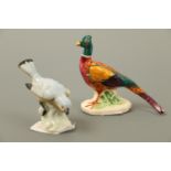 A Beswick pheasant together with a bird figure