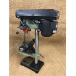 A Rexon DP-250A pillar drill with table drill press vice