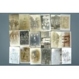 Approximately 40 Great War photographic portrait and similar postcards