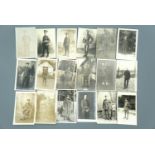 Approximately 40 Great War photographic portrait and similar postcards