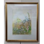 Patricia and Tony Marsden (Contemporary) "Cottage Garden" and "Bindweed" a pair of luminous and