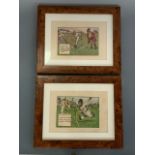 After Charles Crombie (Dumfries, 1880-1967) Four cartoons depicting the sport of cricket,