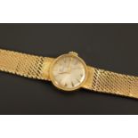 A 1960s lady's Cyma 9ct gold dress wristwatch, approx 19 g weighable gold, (running)
