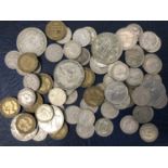 Sundry GB coins, QV - QEII including a small quantity of silver