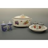 Contemporary oven-to-table and other kitchen ceramics including Royal Worcester egg coddlers, a