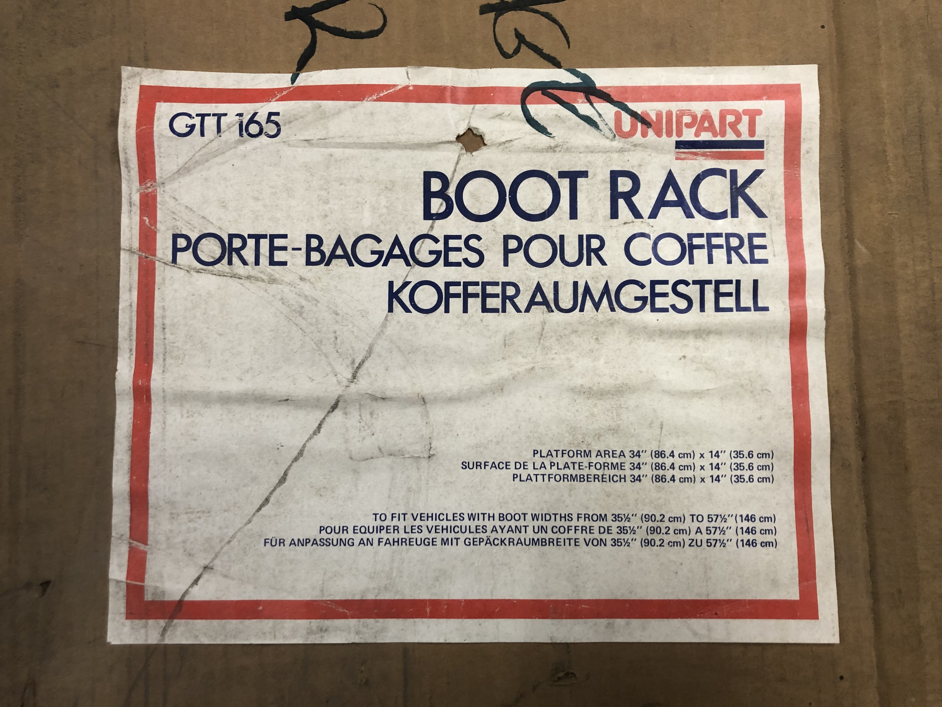 A new old stock boxed sports car Unipart boot rack, GTT165, - Image 4 of 4
