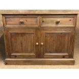 A contemporary traditional pine kitchen dresser, 112 cm x 41 cm x 82 cm