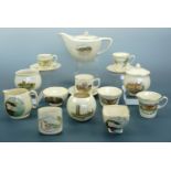 Sundry Crown Devon Isle of Skye and other souvenir vases