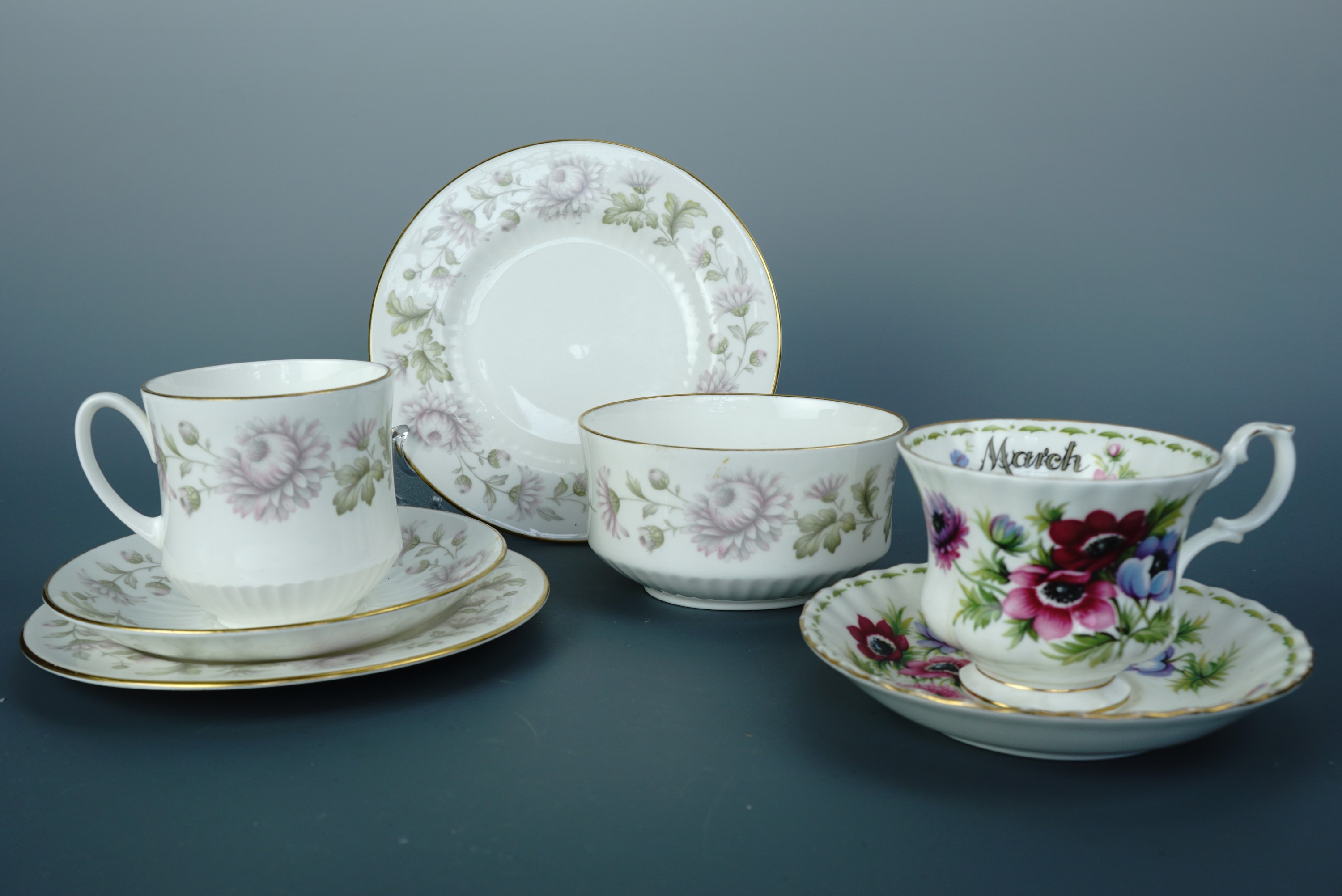 A Duchess "Morning Mist" pattern tea set, together with two Royal Albert Flower of the Month - Image 2 of 2