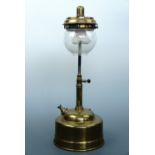 A brass "Table model" Tilley lamp, 45 cm hight