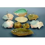 Royal Winton leaf and shell form bowls and dishes etc