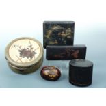 Early 20th century oriental lacquer- boxes