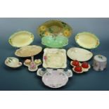 Sundry items of vintage Crown Ducal table ware
