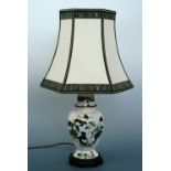 A Mason's table lamp, 48 cm, (free of damage)