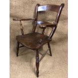 A Victorian Windsor kitchen chair