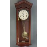 The Greenwich Clock Co mahogany wall clock, 70 cm