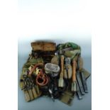 A large quantity of German Second World War Wehrmacht re-enactment kit including replica stick