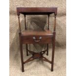 A reproduction Georgian mahogany wash stand