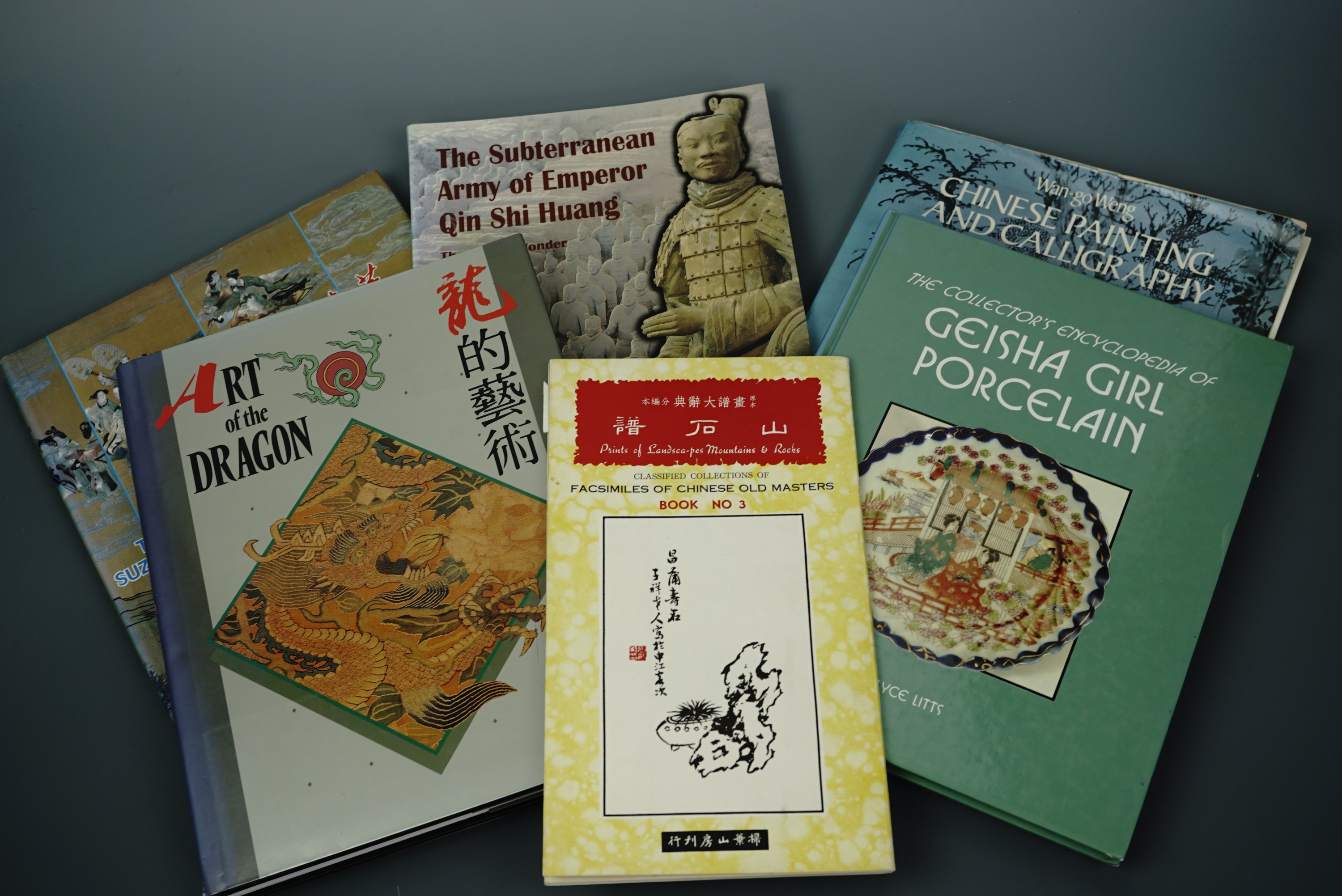 A group of books on the subject of Chinese art