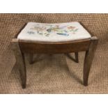 A 1930s dressing table stool