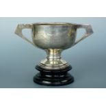 A 1925 silver trophy cup engraved "Cumwhitton Agricultural Society 1925 Championship Cup for the
