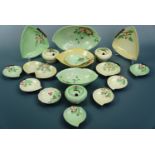 Carlton Ware leaf and blossom pattern table ware