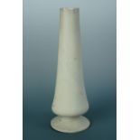 A carved and turned Meerschaum or other soft-stone vase, 29 cm high