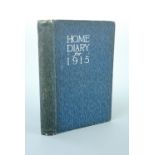 A Great War period Home Front "Home Diary and Ladies' Note Book" for 1915, published by Boots,