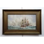 Charles John De Lacy (1856 - 1936) "Off to the Wars", watercolour, signed, framed under glass, 165