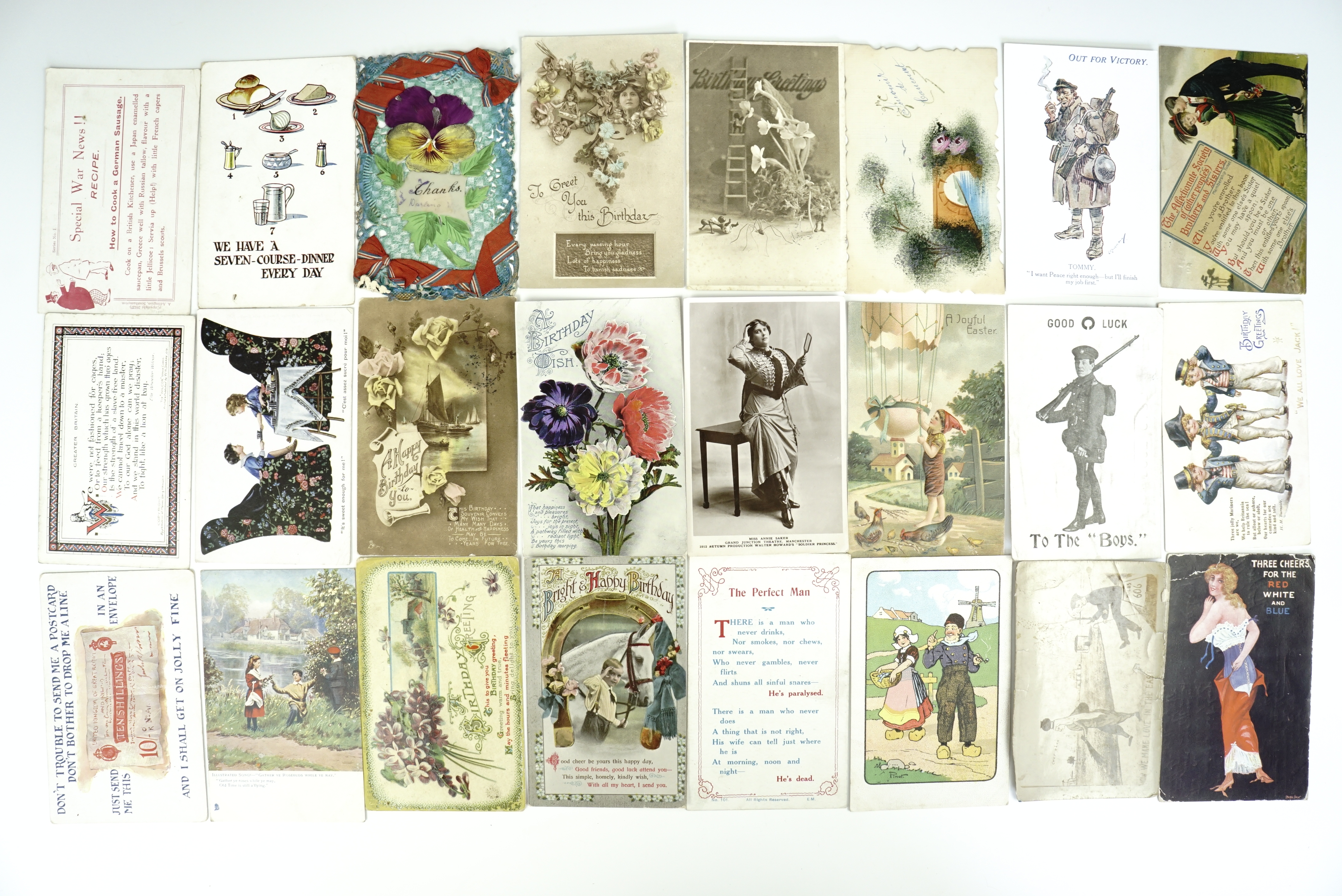 A large quantity of Great War and early 20th Century greetings cards and postcards - Image 3 of 4