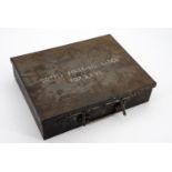 A 1945 British army armoured fighting vehicle first aid box
