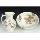 A Victorian Aesthetic earthenware wash set, Detroit pattern by H & R