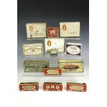 Sundry vintage tinplate boxes