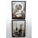 Two photographic studies of the Victorian fishing industry, including a portrait of a fisherman