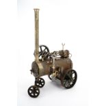 An engineer-made live-steam portable engine with working feed pump, c. 1910-20, 33 x 18 x 34 cm high