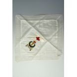 A Great War Royal Army Medical Corps (RAMC) silk handkerchief