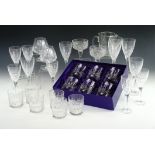 An extensive group of Edinburgh Crystal drinking glasses, whisky tumblers etc, some boxed, all