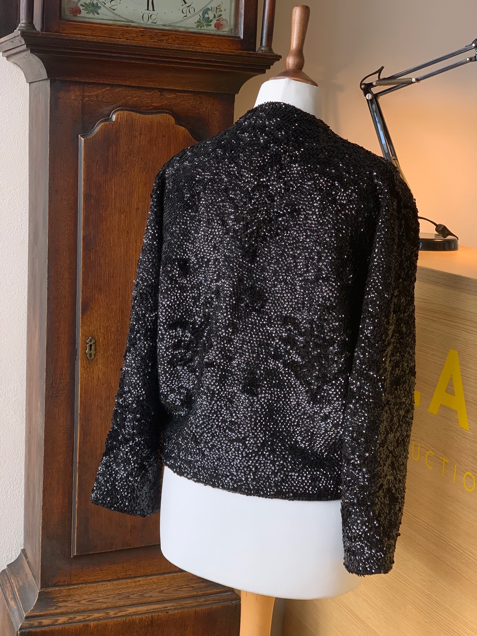 A late 1950s Arts Knitting of Hong Kong "Lovely" brand knitted sequin jacket, incorporating a subtle - Image 3 of 5