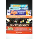 A collection of classic and vintage board games.