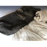 A Second World War soldier's kit bag and mosquito net