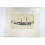 After A McFarlane (20th Century) A series of seven photogravure prints depicting cruise ships,