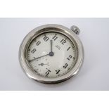 A vintage Smiths "Empire" chromium cased pocket watch, in a travel case