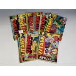 A quantity of 1970s Marvel Titans comics