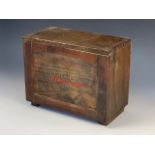 A vintage Paragon wooden first aid box, 25 cm x 13 cm x 20 cm
