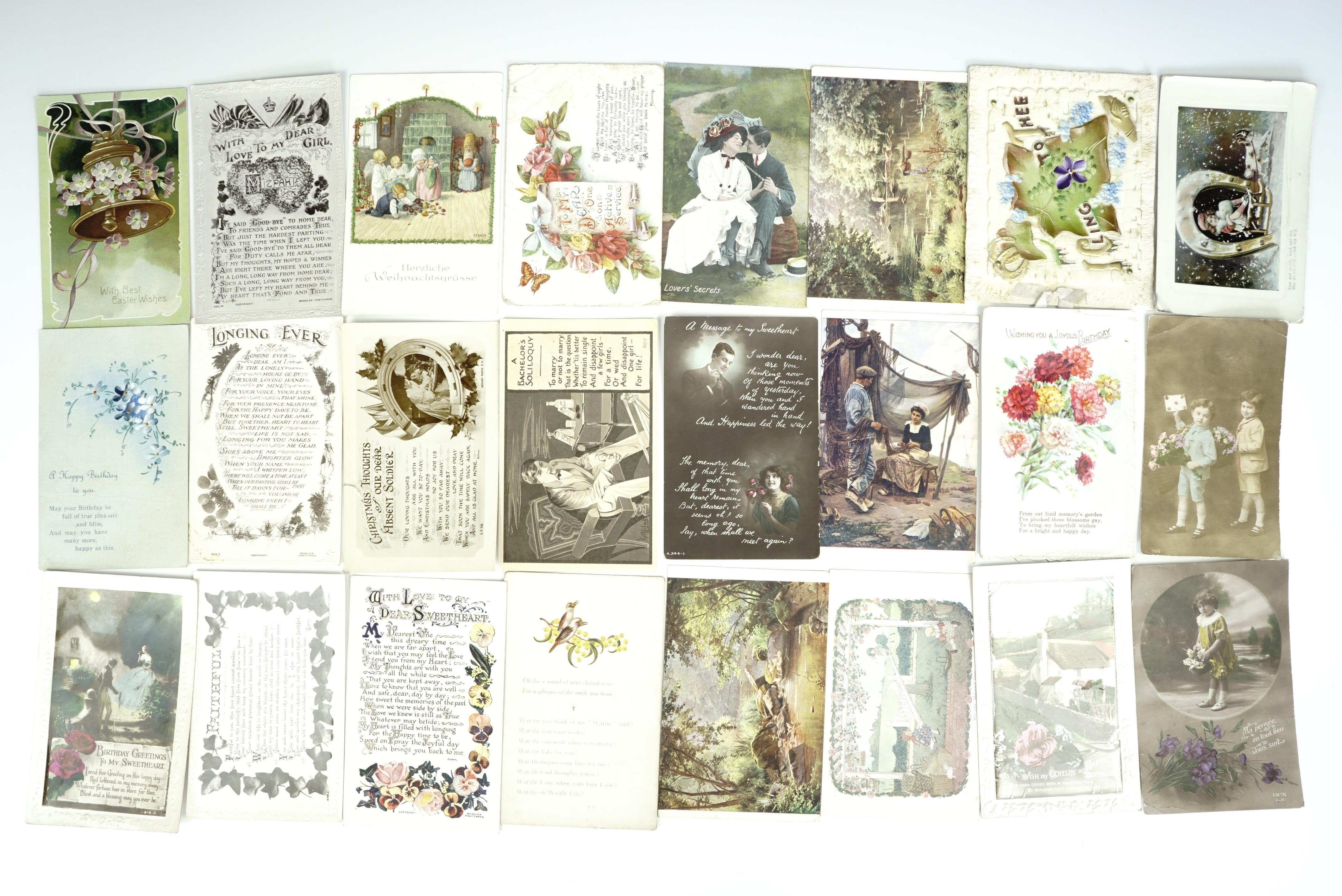 A large quantity of Great War and early 20th Century greetings cards and postcards - Image 2 of 4
