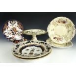 A pair of Victorian Mason's iron stone chinoiserie soup dishes, a pair of Copeland and Garrett